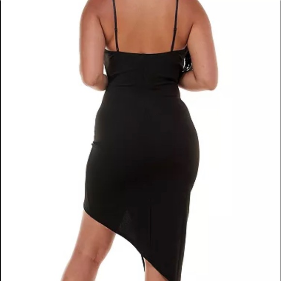 New Emerald Sundae
Juniors' Asymmetrical Bodycon Dress size large color black - Picture 2 of 4